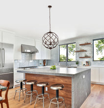 Load image into Gallery viewer, RADIANCE goods Farmhouse 3 Light Oil Rubbed Bronze Ceiling Pendant 19&quot; Wide
