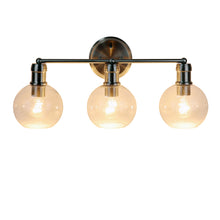 Load image into Gallery viewer, RADIANCE goods Transitional Brushed Nickel 3 Light Vanity Bath Light  22&quot; Wide
