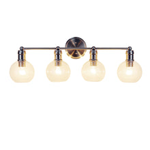 Load image into Gallery viewer, RADIANCE goods Transitional Brushed Nickel 4 Light Vanity Bath Light  30&quot; Wide
