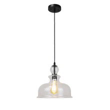 Load image into Gallery viewer, RADIANCE goods Transitional Matt Black 1 Light Ceiling Pendant 12&quot; Wide
