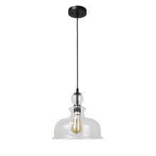 Load image into Gallery viewer, RADIANCE goods Transitional Matt Black 1 Light Ceiling Pendant 12&quot; Wide
