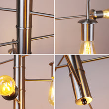 Load image into Gallery viewer, RADIANCE goods Transitional-Style Brushed Nickel 6 Light Large Pendant 23&quot; Wide
