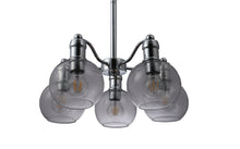 Load image into Gallery viewer, RADIANCE goods Transitional 5 Light Chrome Hanging Chandelier 18&quot; Wide
