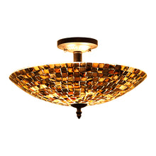 Load image into Gallery viewer, RADIANCE goods Mosaic-Style 2 Light Semi-Flush Ceiling Fixture 16&quot; Wide
