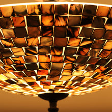 Load image into Gallery viewer, RADIANCE goods Mosaic-Style 2 Light Semi-Flush Ceiling Fixture 16&quot; Wide
