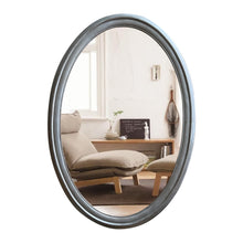 Load image into Gallery viewer, RADIANCE goods Contemporary-Style Silver Finish Oval Wall Mirror 34&quot; Tall
