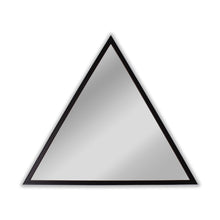 Load image into Gallery viewer, RADIANCE goods Contemporary Black Finish Triangle Framed Wall Mirror 31.5&quot; Height
