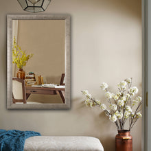 Load image into Gallery viewer, RADIANCE goods Contemporary Silver Finish Rectangle Framed Wall Mirror 35&quot; Width
