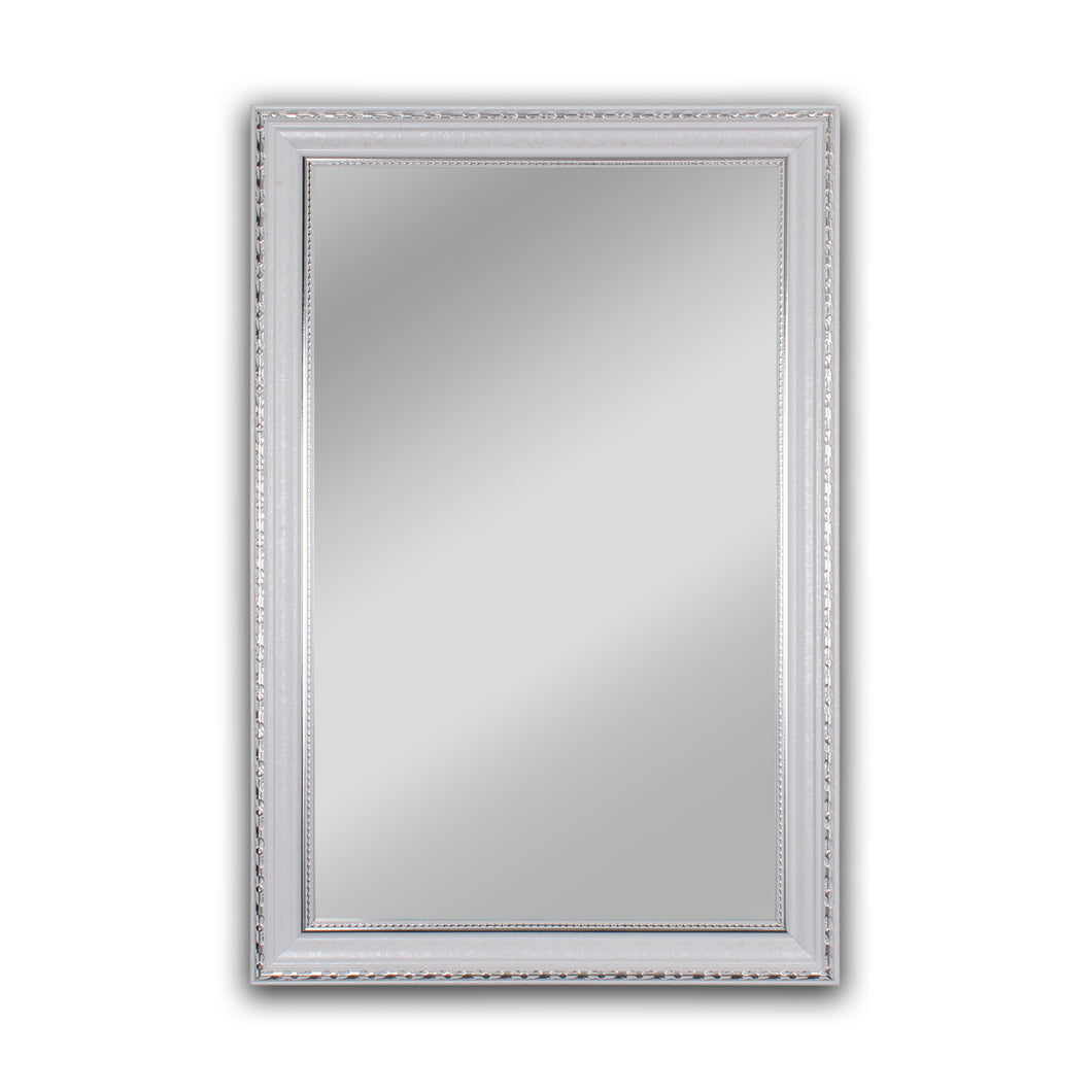 RADIANCE goods Contemporary White Finish Rectangle Framed Wall Mirror 35