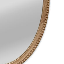 Load image into Gallery viewer, RADIANCE goods Contemporary Maple Wood Finish Oval Textured Framed Wall Mirror 32&quot; Height
