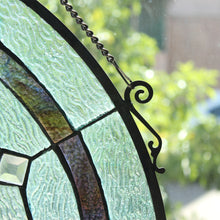 Load image into Gallery viewer, RADIANCE goods Star Stained Glass Window Panel 24&quot;x24&quot;
