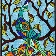 Load image into Gallery viewer, RADIANCE goods Animal Tiffany-Style Stained Glass Verical Hanging Window Panel 25&quot; Tall
