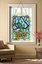 Load image into Gallery viewer, RADIANCE goods Animal Tiffany-Style Stained Glass Verical Hanging Window Panel 25&quot; Tall
