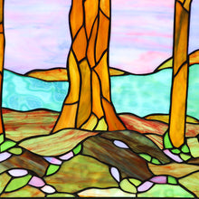 Load image into Gallery viewer, RADIANCE goods Tiffany-Style Stained Glass Verical Hanging Window Panel 33&quot; Tall
