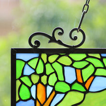 Load image into Gallery viewer, RADIANCE goods Tiffany-Style Stained Glass Verical Hanging Window Panel 33&quot; Tall
