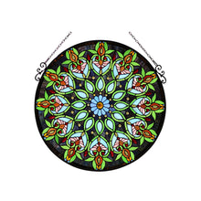 Load image into Gallery viewer, RADIANCE goods Victorian Stained Glass Window Panel 26&quot;x26&quot;

