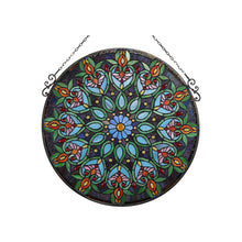 Load image into Gallery viewer, RADIANCE goods Victorian Stained Glass Window Panel 26&quot;x26&quot;
