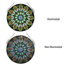 Load image into Gallery viewer, RADIANCE goods Victorian Stained Glass Window Panel 26&quot;x26&quot;
