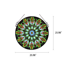 Load image into Gallery viewer, RADIANCE goods Victorian Stained Glass Window Panel 26&quot;x26&quot;
