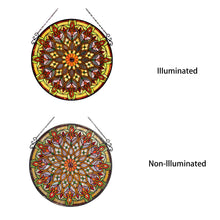Load image into Gallery viewer, RADIANCE goods Victorian Stained Glass Window Panel 26&quot;x26&quot;
