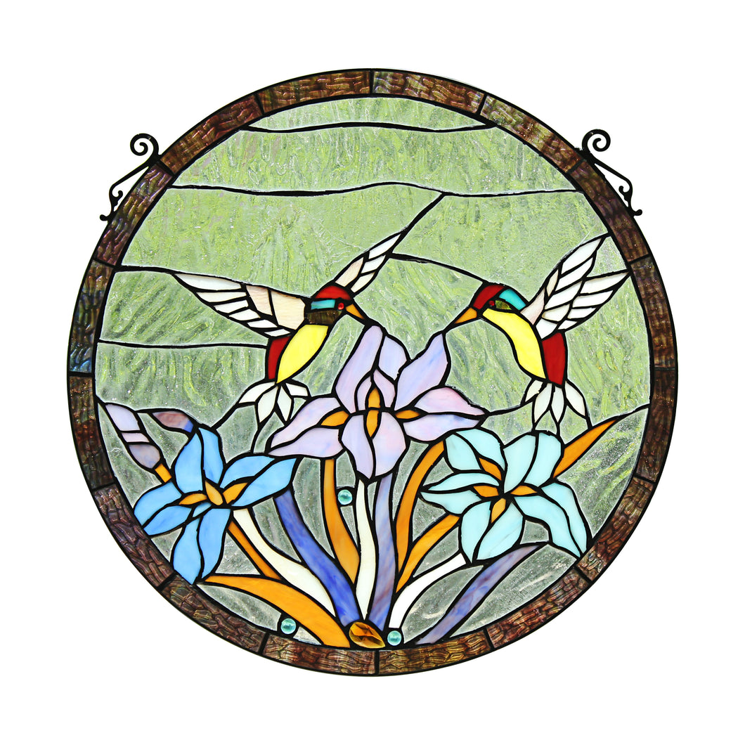 RADIANCE goods Animal Stained Glass Window Panel 20