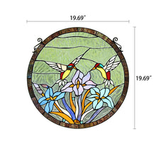 Load image into Gallery viewer, RADIANCE goods Animal Stained Glass Window Panel 20&quot;x20&quot;
