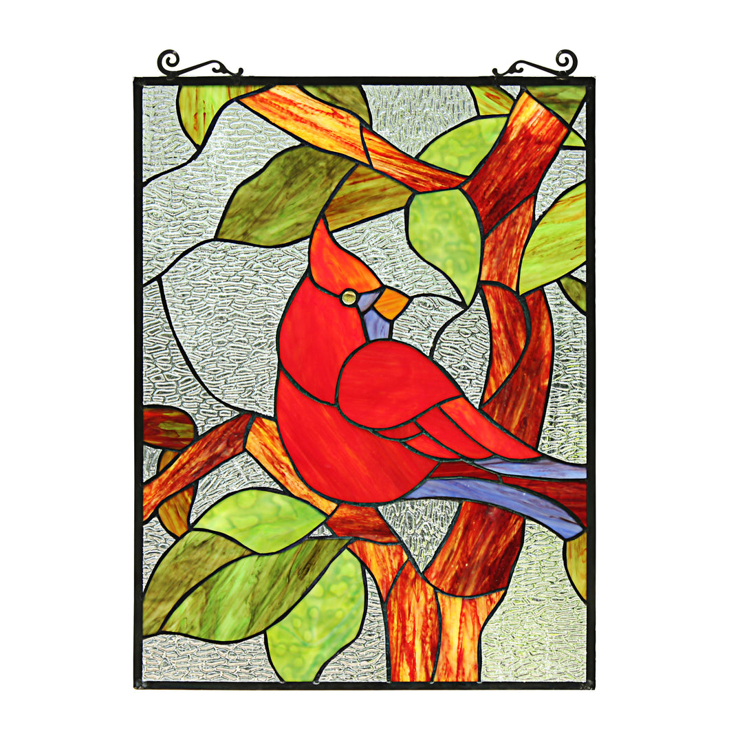 RADIANCE goods Animal Stained Glass Window Panel 24.8