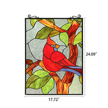 Load image into Gallery viewer, RADIANCE goods Animal Stained Glass Window Panel 24.8&quot;x17.72&quot;
