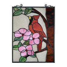 Load image into Gallery viewer, RADIANCE goods Animal Stained Glass Window Panel 24.8&quot;x17.72&quot;
