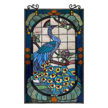 Load image into Gallery viewer, RADIANCE goods Animal Stained Glass Window Panel 33&quot;x19.88&quot;

