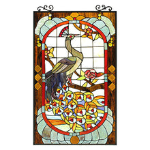 Load image into Gallery viewer, RADIANCE goods Animal Stained Glass Window Panel 33&quot;x19.88&quot;
