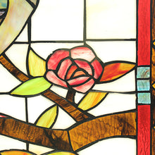 Load image into Gallery viewer, RADIANCE goods Animal Stained Glass Window Panel 33&quot;x19.88&quot;
