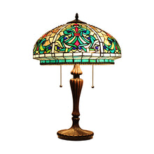 Load image into Gallery viewer, RADIANCE goods Tiffany-Style 2 Light Victorian Table Lamp 17&quot; Width
