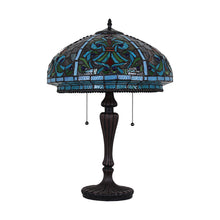 Load image into Gallery viewer, RADIANCE goods Tiffany-Style 2 Light Victorian Table Lamp 17&quot; Width
